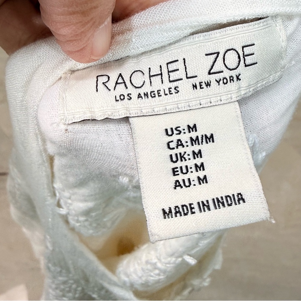 Rachel Zoe Ivory Embroidered Boho Tunic Top | Like New | Bohemian - Picture 17 of 17
